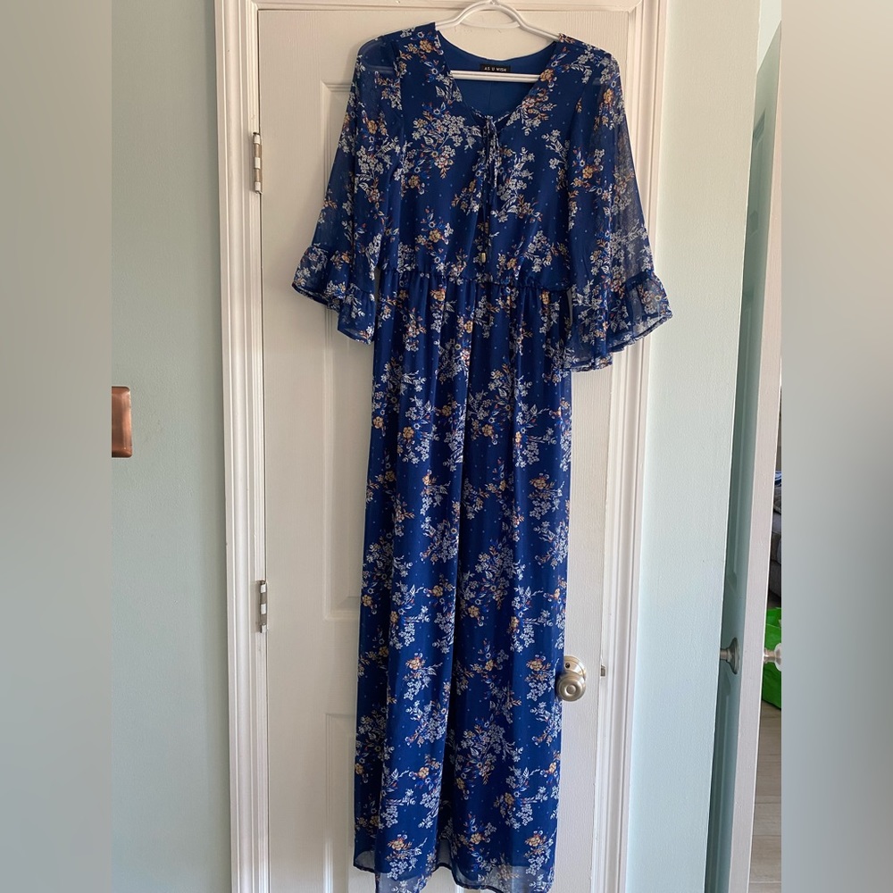 Blue maxi dress